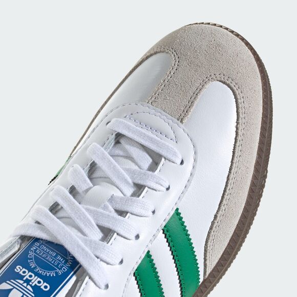 Size 8.5 - Adidas Originals Samba OG Shoe Cloud White Green IG1024 AUTHENTICATED - Picture 8 of 8